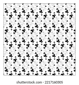 Schwarz-Weiß-Schmetterling wiederholt Muster Textur.  
