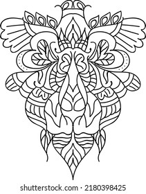 black and white butterfly tattoo design