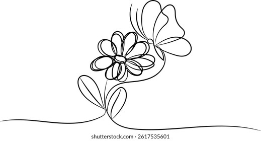 A black and white butterfly, a vector illustration of nature's art, is isolated on a white background, showcasing its delicate floral design