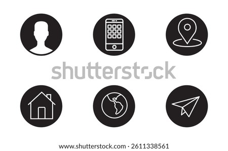black and white buttons for web