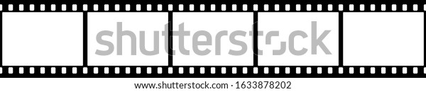 Black White Camera Film Template Vector Stock Vector (Royalty Free ...