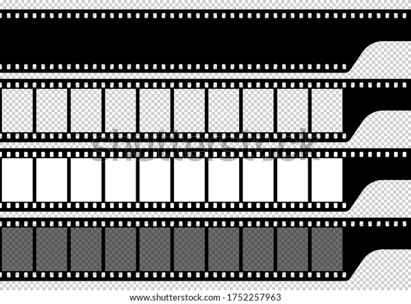 Black White Camera Film Template Right Stock Vector (Royalty Free ...