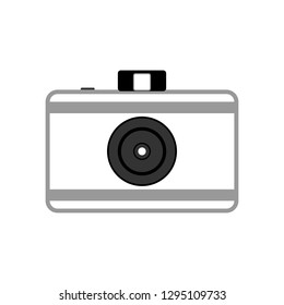 Black White Camera Icon Stock Vector (royalty Free) 1295109733 