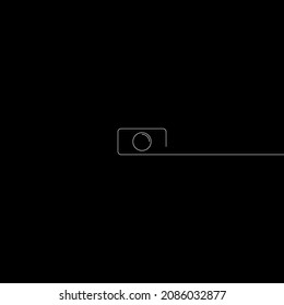 Black and white camera icon
