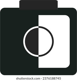 Black and White Camera Icon