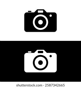 Black and White Camera Icon