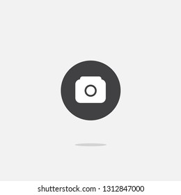 Black white camera icon design