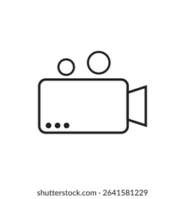 A black and white camera icon vector