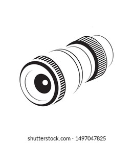 black and white camera image