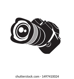 One Line Camera Design Dslr Camera Stock Vector (Royalty Free ...