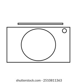 black and white camera symbol