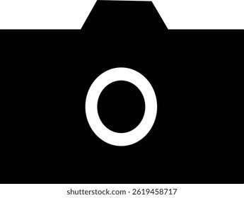Diseño del vector de la cámara en blanco y negro 