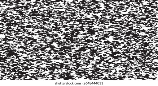 Black and White Camouflage Grunge Texture Vector Background