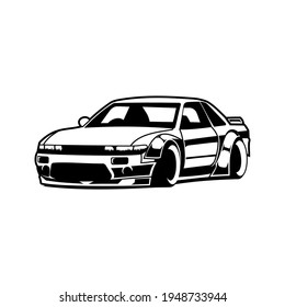 coche blanco y negro, se puede usar para libros de imágenes o ropa.