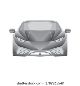 black and white car with a gradient