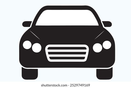 BLACK AND WHITE CAR SILHOUETTE