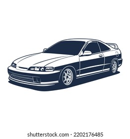 Beast Muscle Car Vector Illustration Stock Vector (Royalty Free ...