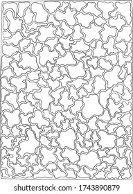 Black and white card with fantasy ornament, hand drawn line art. Good for card, poster, print, adult coloring book