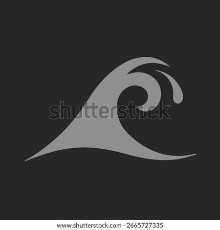 Black White Caribbean Wave Vector
