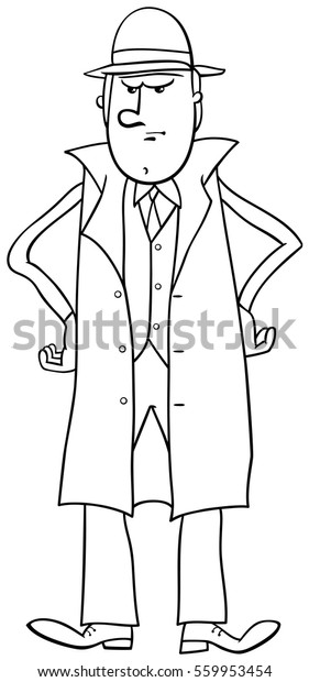 Black White Cartoon Illustration Angry Disgusted Stock Vector (Royalty ...