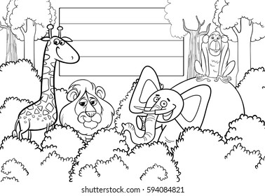 1,296,275 Cartoon animals coloring Images, Stock Photos & Vectors ...