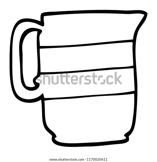 black white cartoon milk jug stock vector royalty free 1170020611 shutterstock