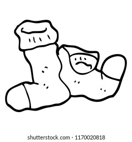 black and white cartoon socks