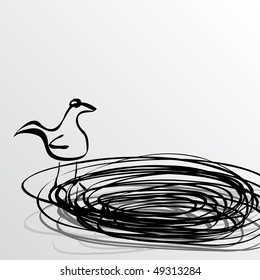 black and white cartoon vector