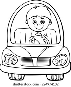 9,859 Happy boy cartoon coloring page Images, Stock Photos & Vectors ...