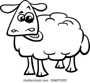 Cartoon Vector Illustration Sheep Farm Animal Stock Vector (Royalty ...