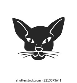 Icono de gato blanco y negro