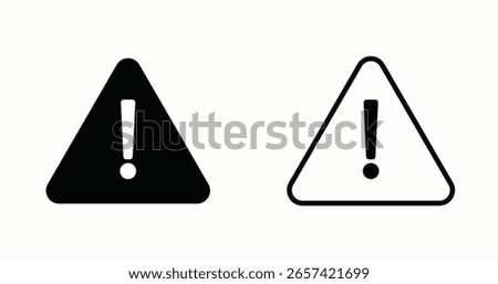 black and white caution or warning icons have various functions, especially for institutions that require them and for websites or applications.