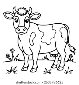 A black and white a caw illustration vector style coloring page 