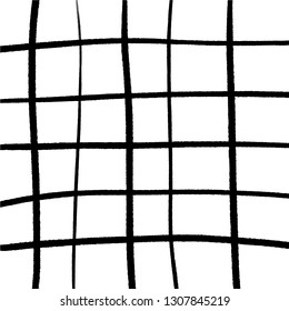 Black and white cell background. Abstract geometric gingham pattern. Fashion simple trendy texture