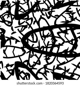 Textura de grifo caótico negro y blanco