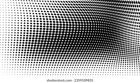Textura de medio tono caótico negro y blanco