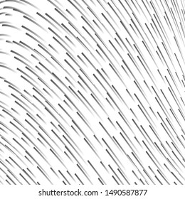 Black and white chaotic lines. Abstract pattern with speed lines. Vector stylish geometrical background for fabric, textile, design, packaging design