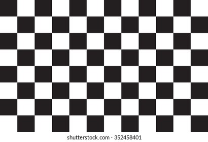 Black & white chase board background vector