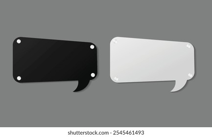Tablero de chat en blanco y negro en Vector