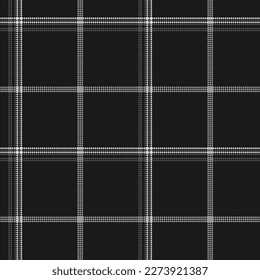 Black and white check plaid seamless vector pattern. Fashion wallpaper cage pixel texture. Scottish background checkered. Printing on shirts, textiles, curtains and for design other of fabric. 