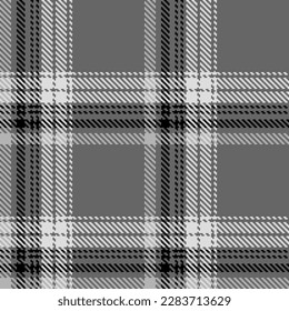 Schwarz-Weiß-Scheck platziert nahtlose Vektormuster. Fashion Wallpaper Käfig Pixelstruktur. Schottischer Hintergrund abgeschwächt. Druck auf Hemden, Textilien, Vorhänge und für die Gestaltung anderer Stoffe. 