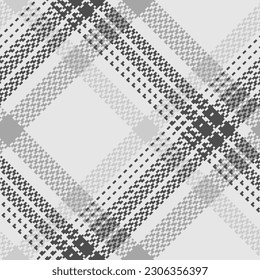 Black and white check plaid seamless vector pattern. Fashion wallpaper cage pixel texture. Scottish background checkered. Printing on shirts, textiles, curtains and for design other of fabric. 