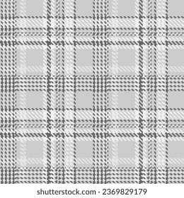 Black and white check plaid seamless vector pattern. Fashion wallpaper cage pixel texture. Scottish background checkered. Printing on shirts, textiles, curtains and for design other of fabric. 