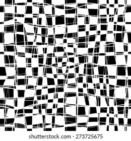 Black and white checker chess seamless pattern