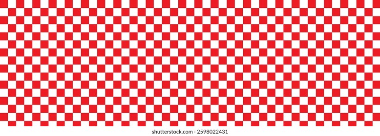 Black and white checker pattern vector illustration. Abstract checkered chessboard or checkerboard for game, grid with geometric square shape, race or rally flag and mosaic floor tile.