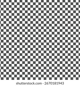 Black and white checker pattern vector illustration. Abstract checkered chessboard or checkerboard for game, grid with geometric square shape, race or rally flag and mosaic floor tile in eps 10.