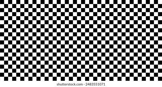 Black and white checkerboard background