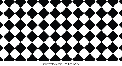 Black and white checkerboard background
