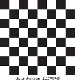 Black and white checkerboard background vector illustration.