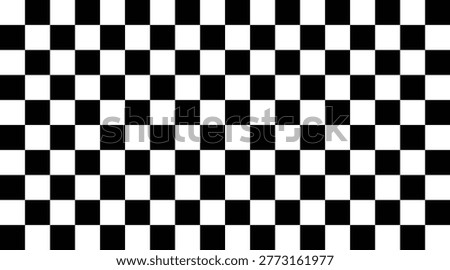 Black and White Checkerboard Pattern Background With Repeating Squares and Geometric Contrast